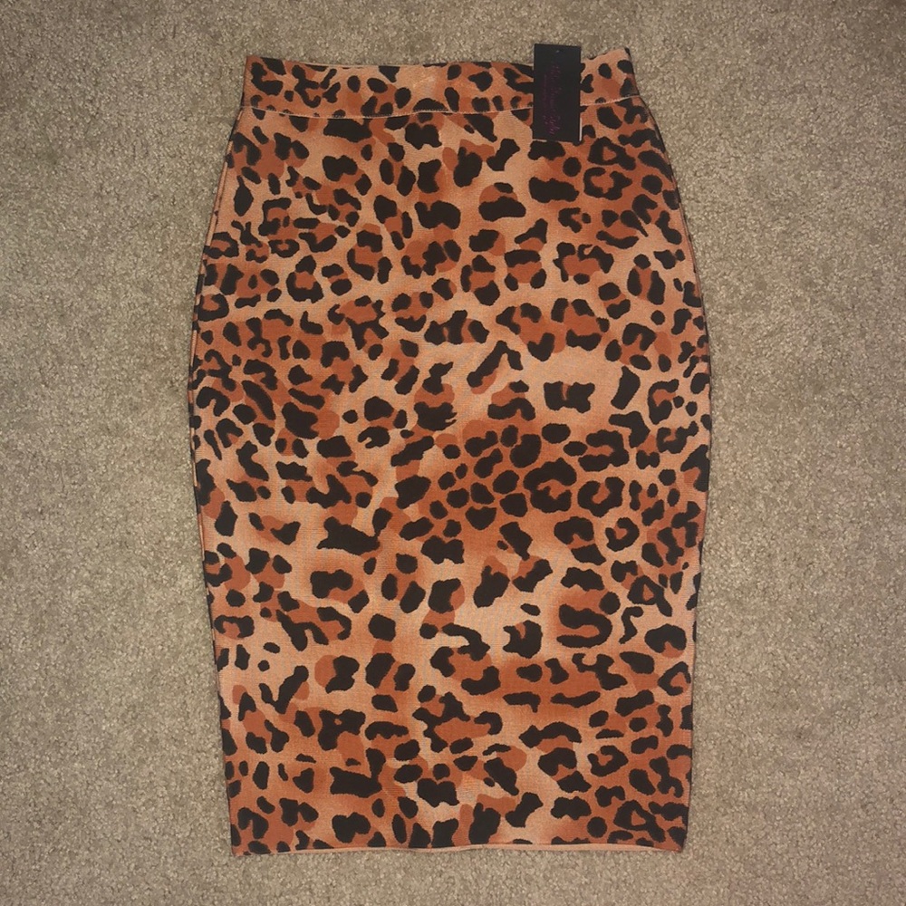 Leopard Bodycon Skirt
